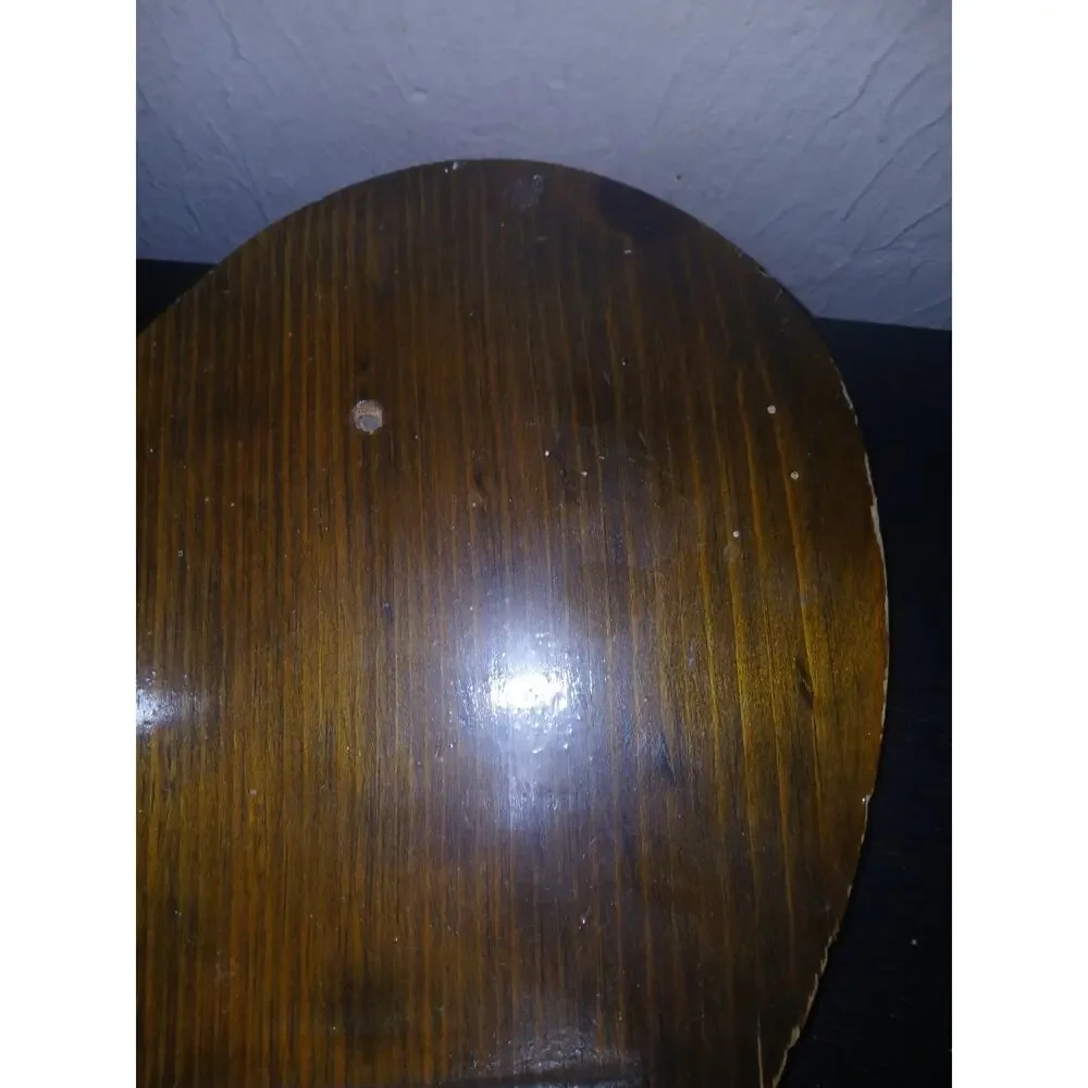Amish Made Vintage Wooden Corner Heart Wall Hanging Shelf 11” Cottage Core